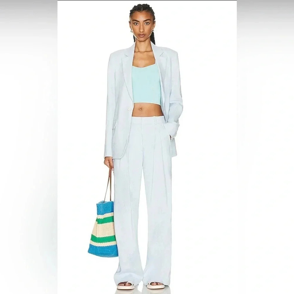 A.L.C Wide Walker Pants Turquoise Size 2